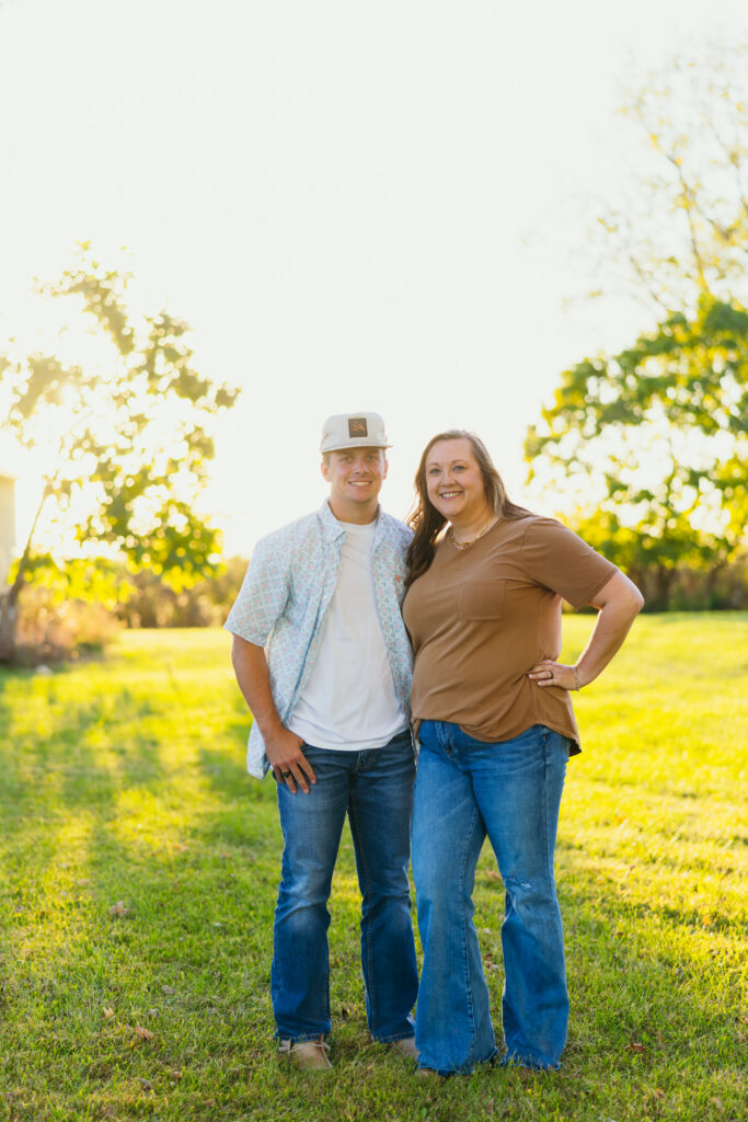 Kansas City senior session featuring mother and son smiling together