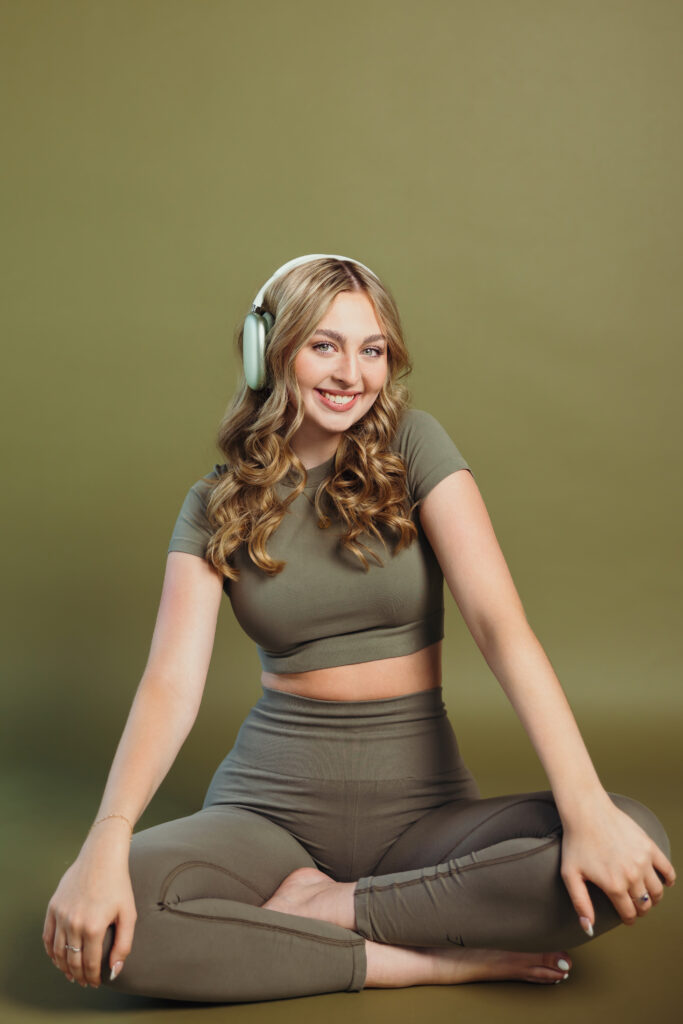 Stylish senior portraits inspired by love of music in Kansas City