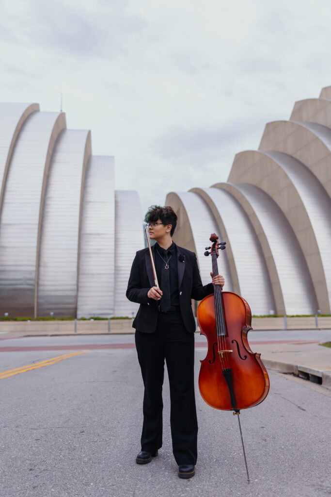 Kansas City senior session inspired by love of music