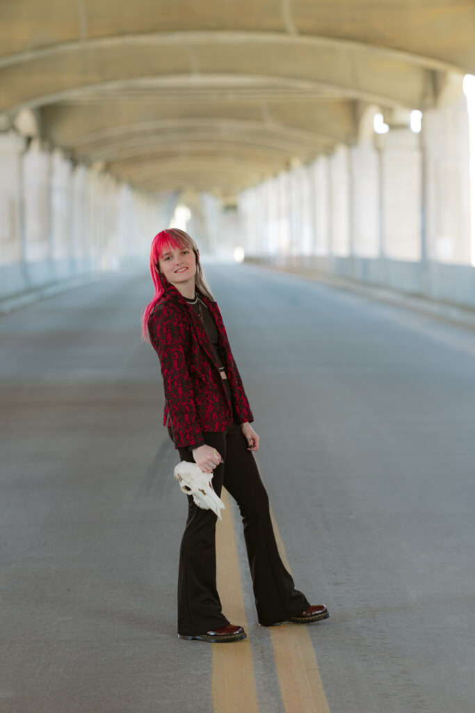 Kansas City senior at the 12th Street Bridget in the West Bottoms