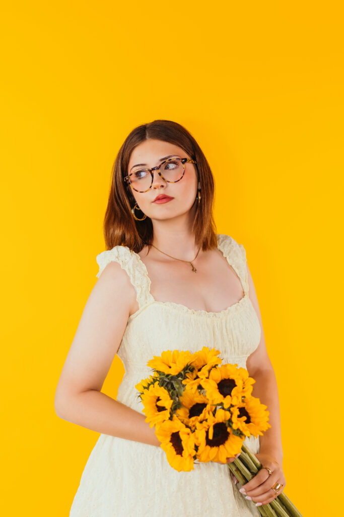 Senior photo session with studio and outdoor locations in Kansas City