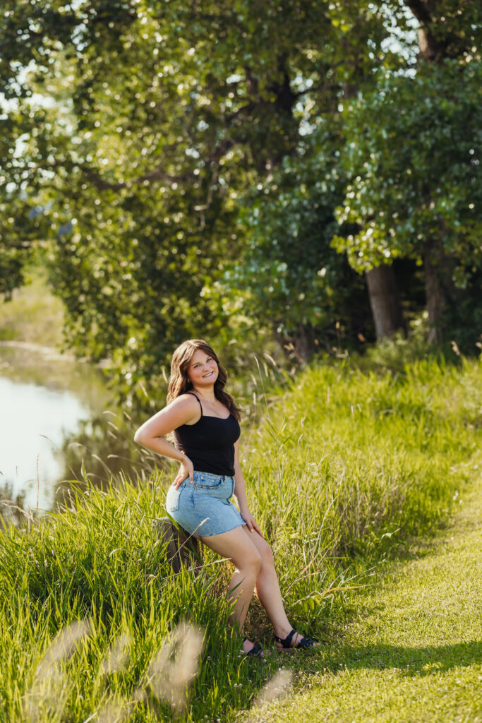 Kansas City high school senior in the summer