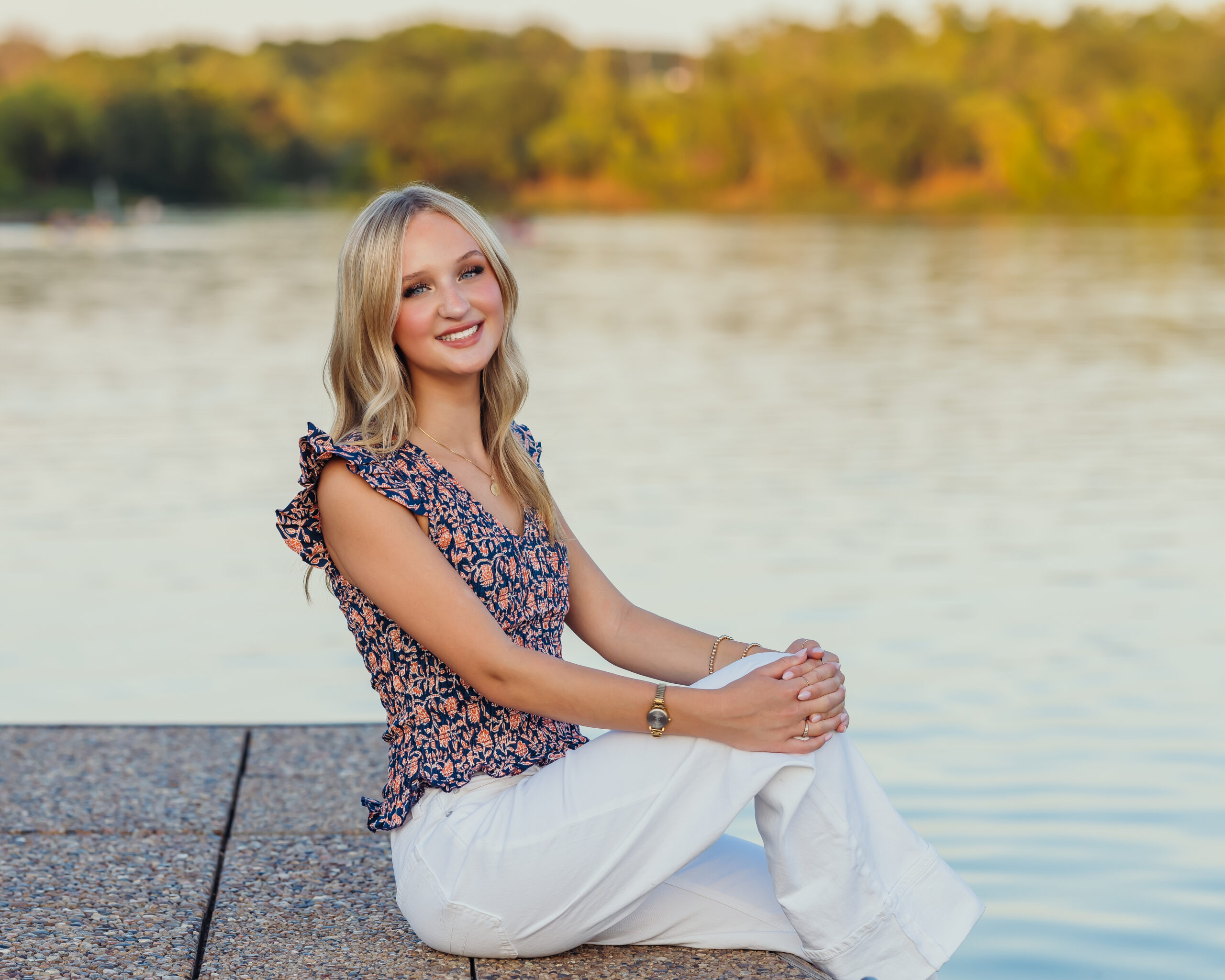 Kansas City high school senior at the lake