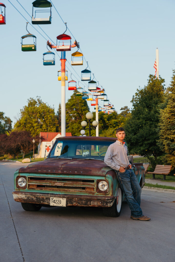 Kansas City senior photos for high school senior guy outdoors