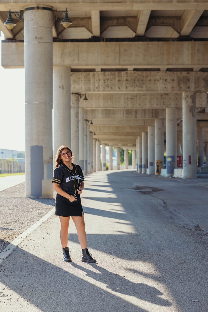 Edgy West Bottoms senior portraits